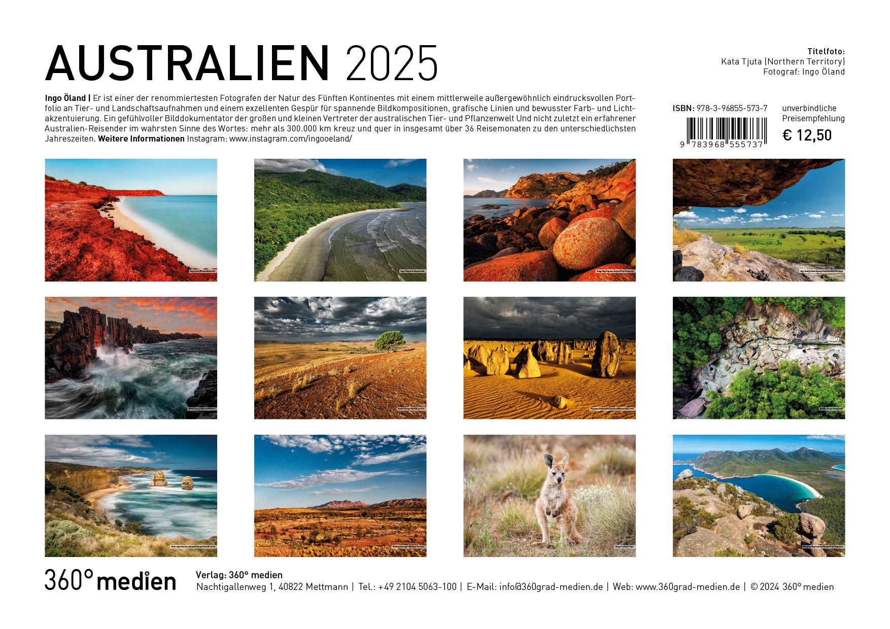 360° Australien Broschürenkalender 2025