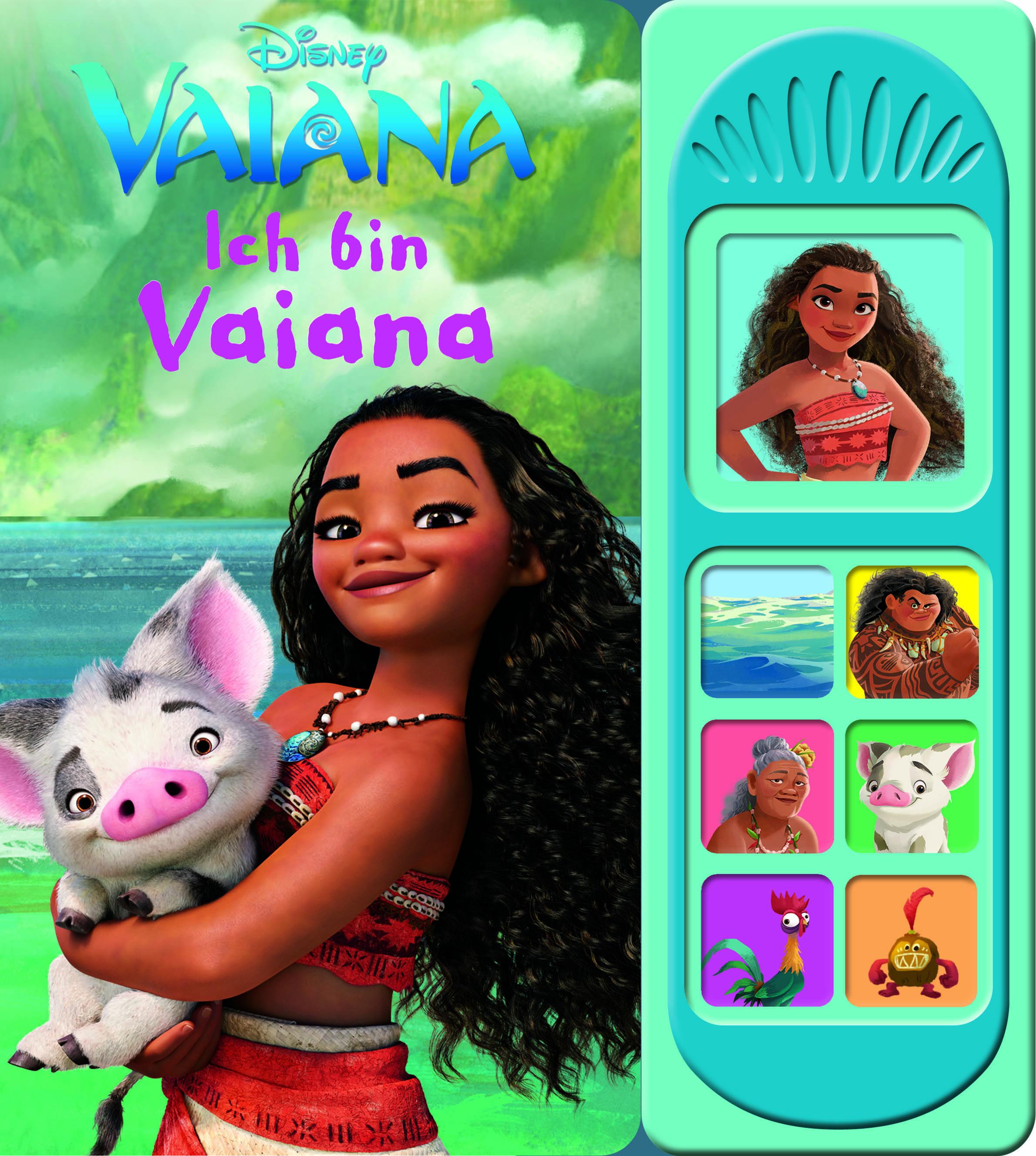 Disney Vaiana - Ich bin Vaiana - Soundbuch - Pappbilderbuch mit 7 Geräuschen