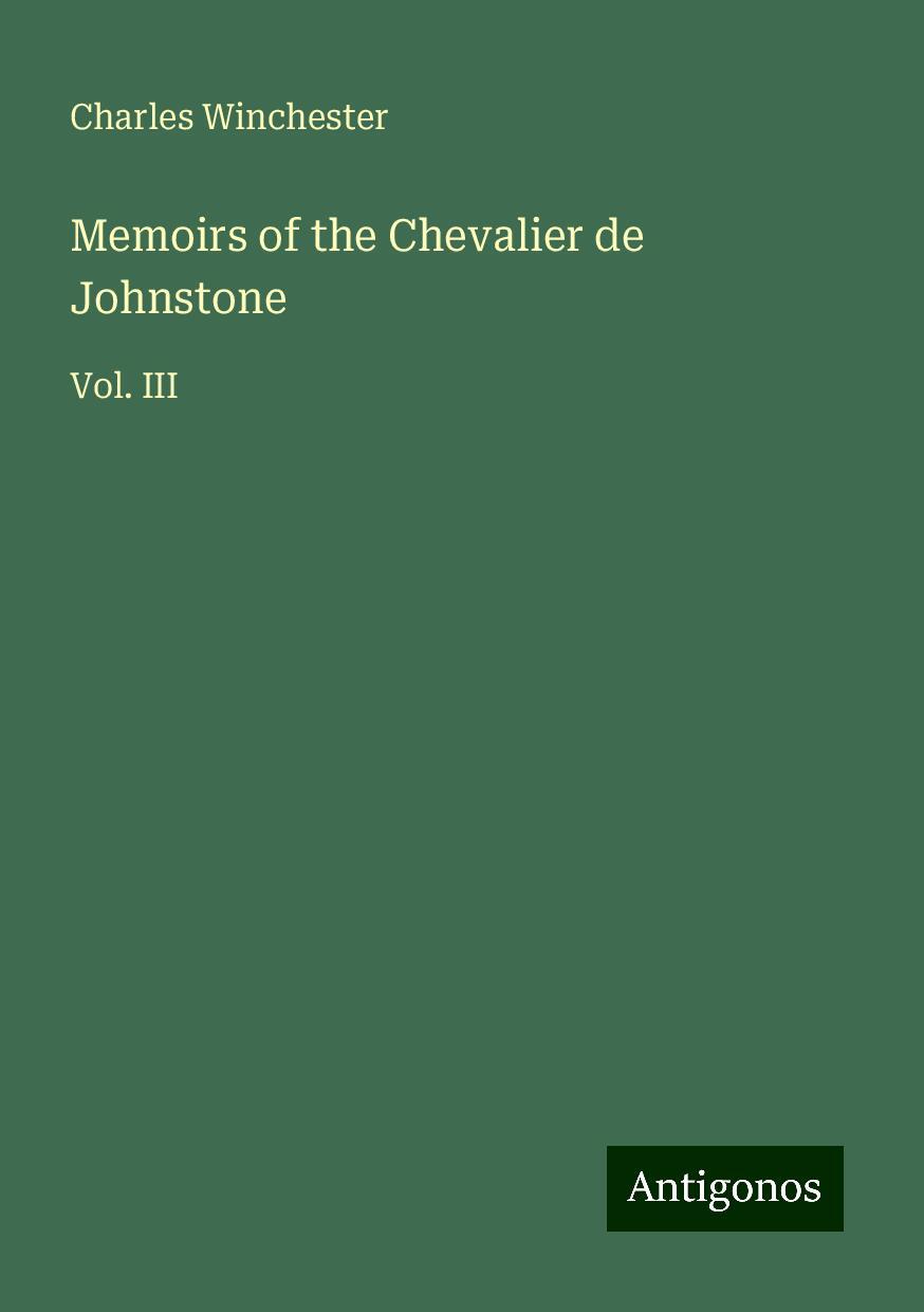 Memoirs of the Chevalier de Johnstone