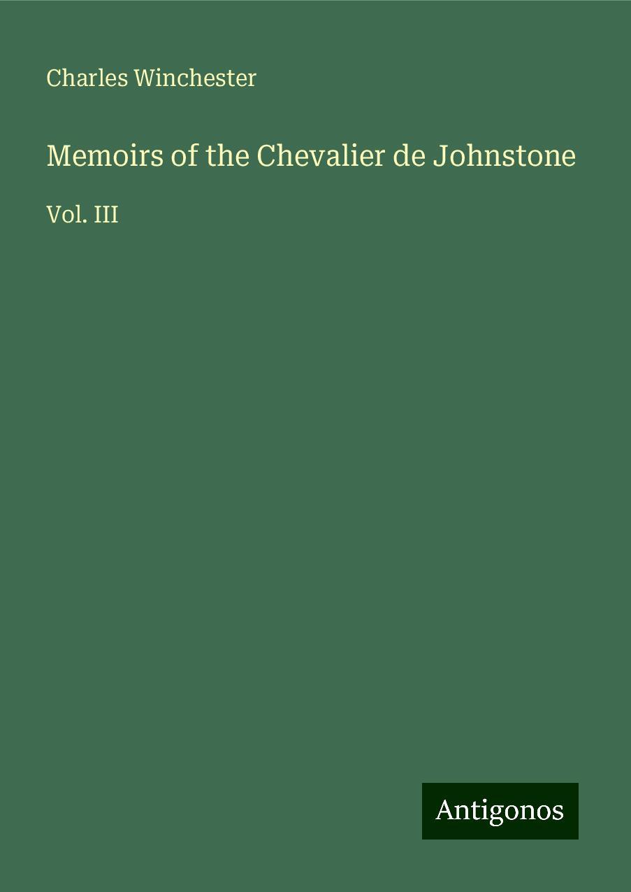 Memoirs of the Chevalier de Johnstone