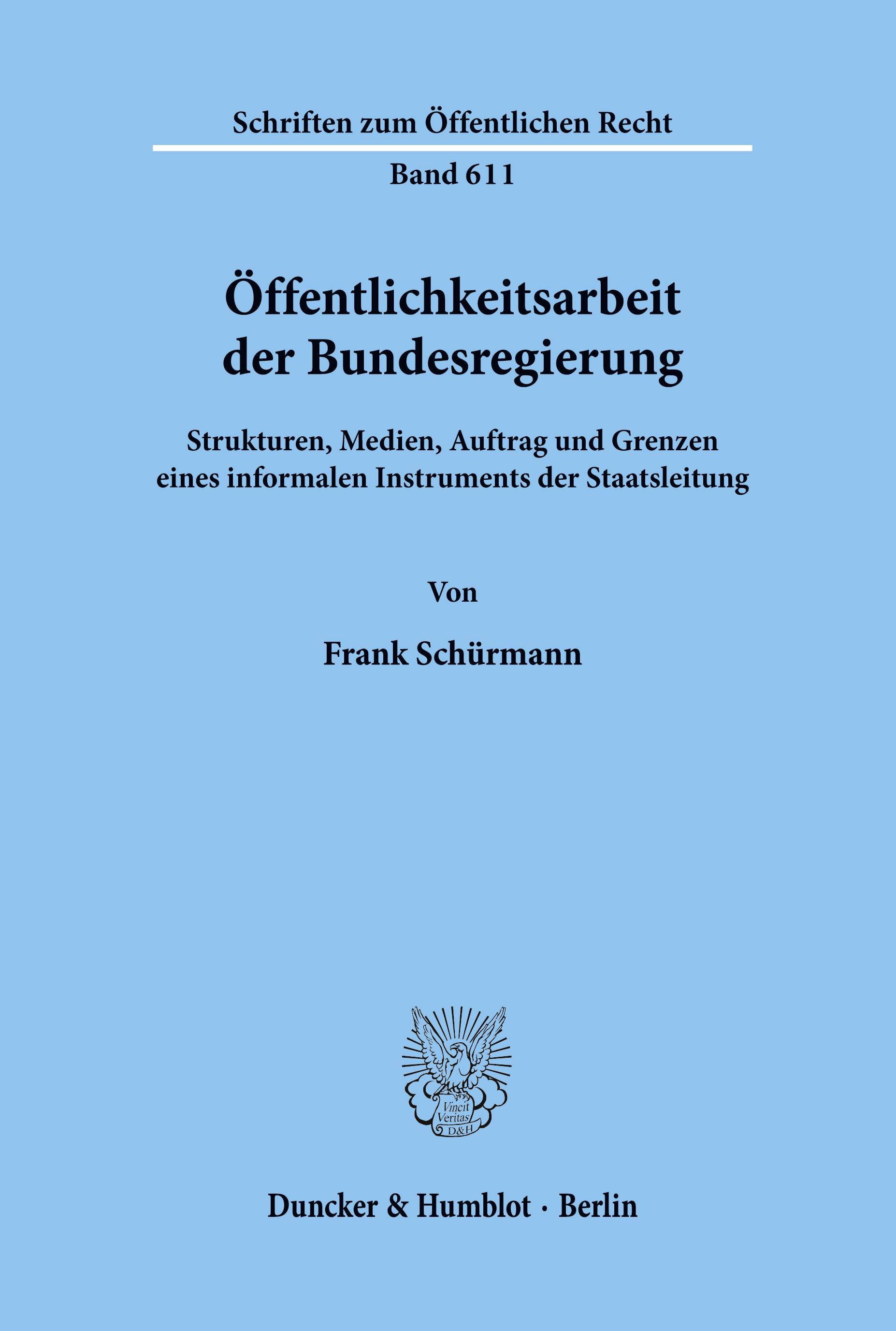 Öffentlichkeitsarbeit der Bundesregierung.