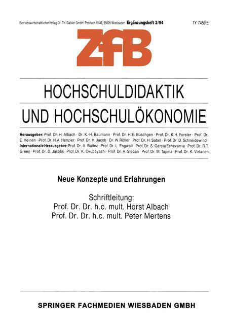 Hochschuldidaktik und Hochschulökonomie