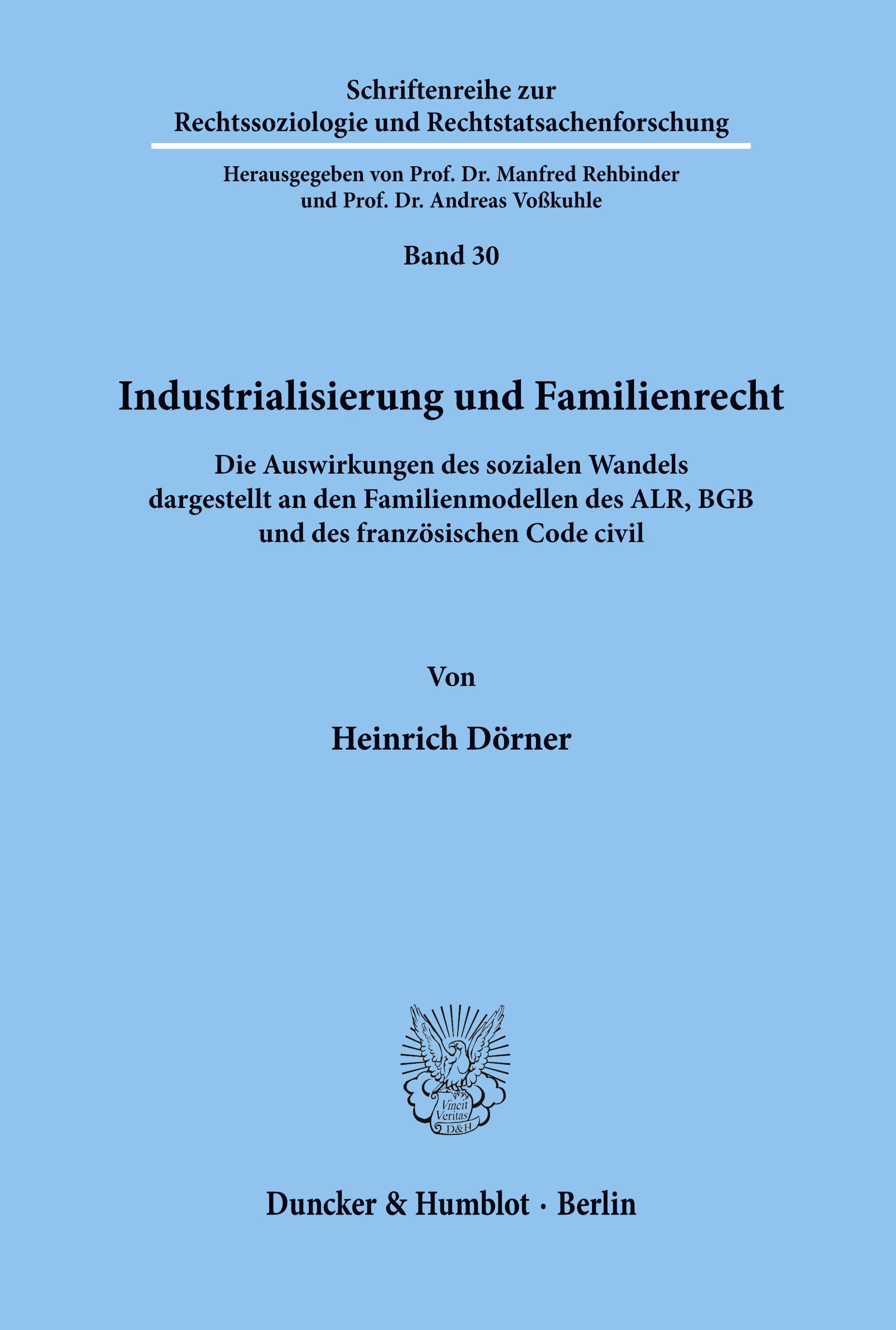 Industrialisierung und Familienrecht.