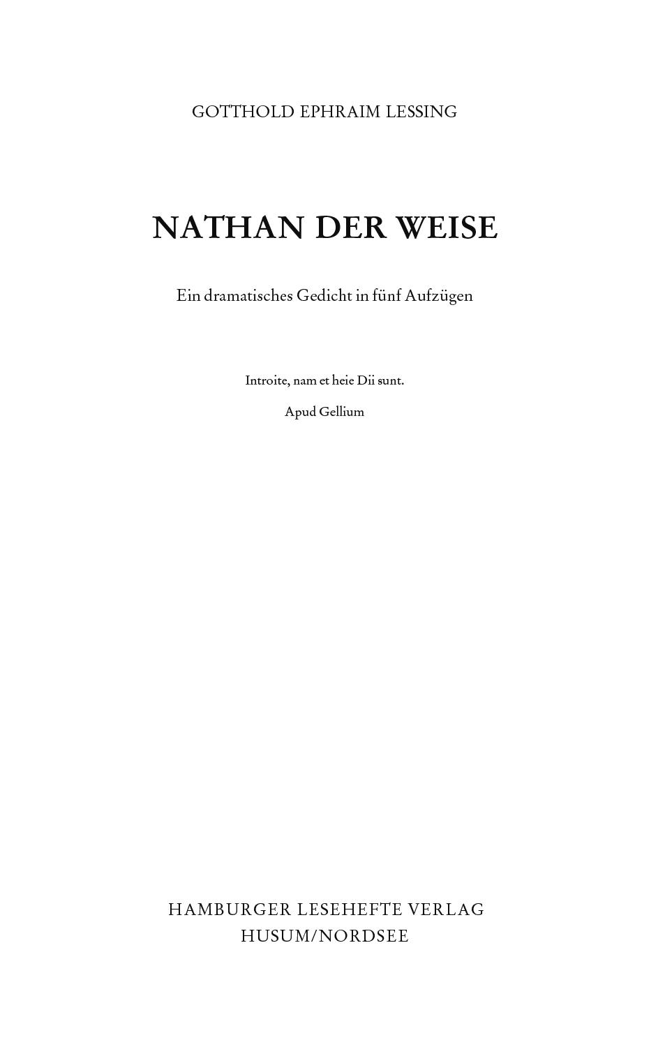 Nathan der Weise