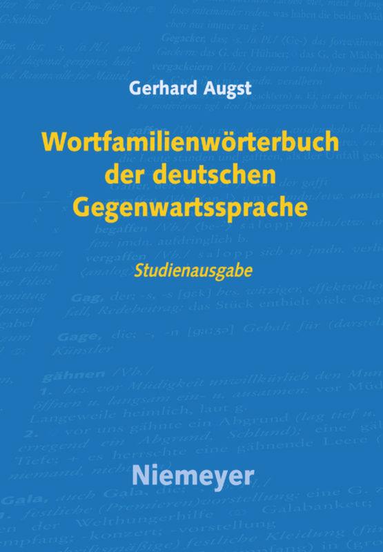 Wortfamilienwörterbuch der deutschen Gegenwartssprache