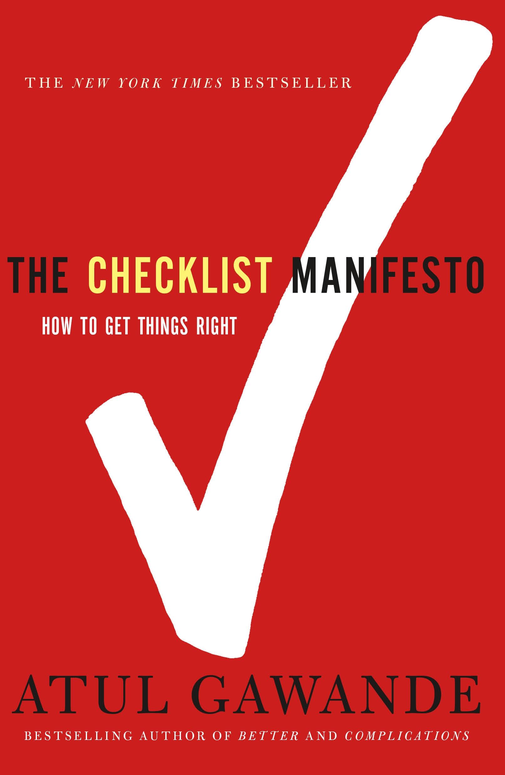 The Checklist Manifesto