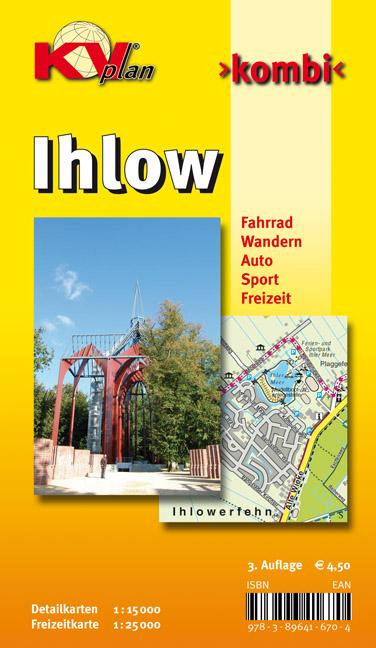 Ihlow, KVplan, Radkarte/Freizeitkarte/Stadtplan, 1:25.000 / 1:15.000