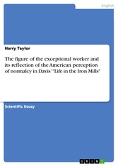 The figure of the exceptional worker and its reflection of the American perception of normalcy in Davis' 'Life in the Iron Mills'