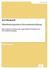 Mitarbeiteraquisition Personalentwicklung