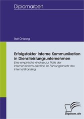 Erfolgsfaktor Interne Kommunikation in Dienstleistungsunternehmen