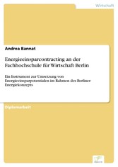 Energieeinsparcontracting an der Fachhochschule für Wirtschaft Berlin