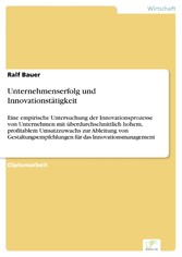 Unternehmenserfolg und Innovationstätigkeit