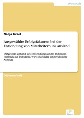 Ausgewählte Erfolgsfaktoren bei der Entsendung von Mitarbeitern ins Ausland