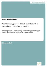 Veränderungen des Familiensystems bei Aufnahme eines Pflegekindes