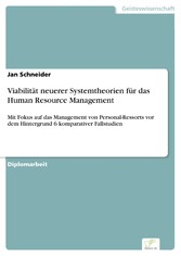 Viabilität neuerer Systemtheorien für das Human Resource Management