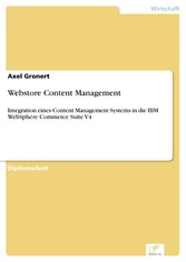 Webstore Content Management