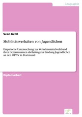 Mobilitätsverhalten von Jugendlichen