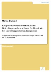 Kooperationen im internationalen Linienflugverkehr und deren Problemfelder bei Unvorhergesehenen Ereignissen