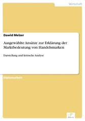 Ausgewählte Ansätze zur Erklärung der Marktbedeutung von Handelsmarken