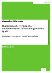 Humankapitalbewertung über Informationen aus öffentlich zugänglichen Quellen