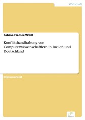 Konflikthandhabung von Computerwissenschaftlern in Indien und Deutschland