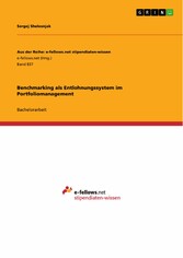 Benchmarking als Entlohnungssystem im Portfoliomanagement