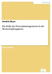 Die Rolle des Personalmanagements in der Wertschöpfungskette