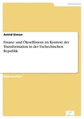 Finanz- und Ökoeffizienz im Kontext der Transformation in der Tschechischen Republik