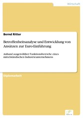 Betroffenheitsanalyse und Entwicklung von Ansätzen zur Euro-Einführung