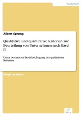 Qualitative und quantitative Kriterien zur Beurteilung von Unternehmen nach Basel II