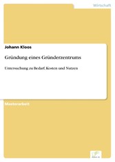 Gründung eines Gründerzentrums