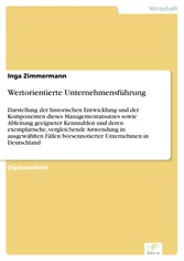 Wertorientierte Unternehmensführung