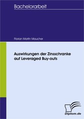 Auswirkungen der Zinsschranke auf Leveraged Buy-outs