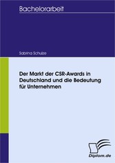 Der Markt der CSR-Awards in Deutschland und die Bedeutung für Unternehmen