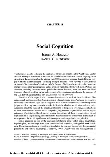 Handbook of Social Psychology