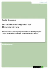 Das didaktische Programm der Elementarisierung