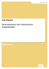 Determinanten des chinesischen Kapitalmarkts