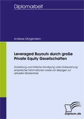 Leveraged Buyouts durch große Private Equity Gesellschaften