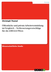 Öffentliche und private Arbeitsvermittlung im Vergleich  -  Verbesserungsvorschläge für die AMS-LGS Wien