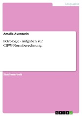 Petrologie - Aufgaben zur CIPW-Normberechnung