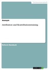 Attribution und Reattributionstraining