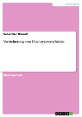 Versicherung von Hochwasserschäden