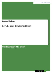 Bericht zum Blockpraktikum