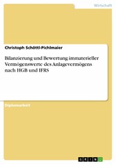 Bilanzierung und Bewertung immaterieller Vermögenswerte des Anlagevermögens nach HGB und IFRS