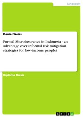 Formal Microinsurance in Indonesia - an advantage over informal risk mitigation strategies for low-income people?