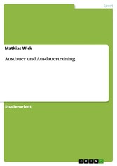 Ausdauer und Ausdauertraining