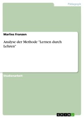 Analyse der Methode 'Lernen durch Lehren'