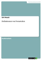 Definitionen von Vorurteilen