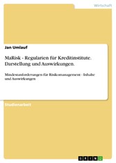 MaRisk - Regularien für Kreditinstitute. Darstellung und Auswirkungen.