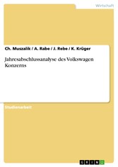 Jahresabschlussanalyse des Volkswagen Konzerns